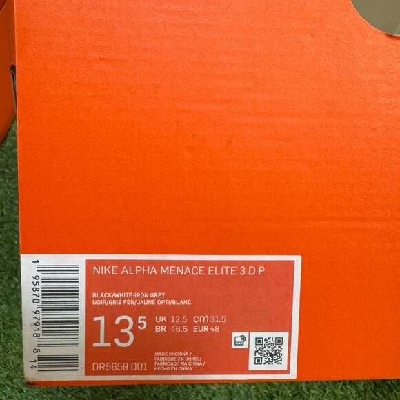 Nike Alpha Menace Elite 3 Detachable P PE Football Cleats Mens DR5659-001